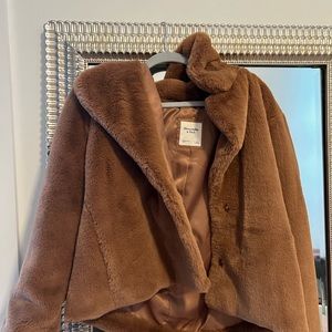 Chic Brown Faux Fur Coat